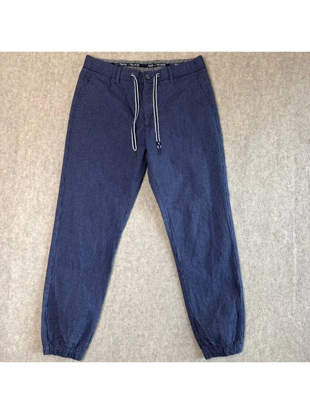FootJoy FJ x Todd Snyder Stripe Seersucker Jogger Mens M Navy Drawstring